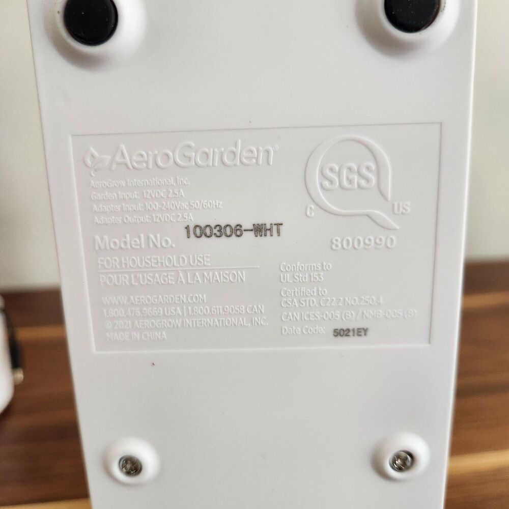 AeroGarden Sprout Indoor Garden LED Grow Light White Wall Plug Not Included - Picture 7 of 10